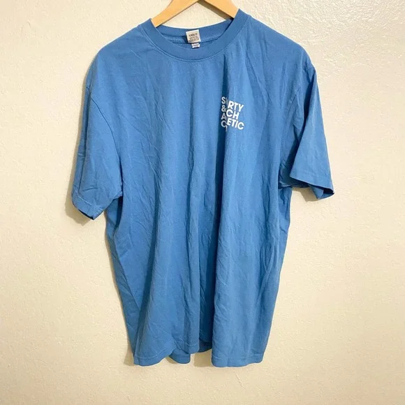 Sporty & Rich Athletic Club Tee Shirt Blue Size XL - Picture 2 of 7